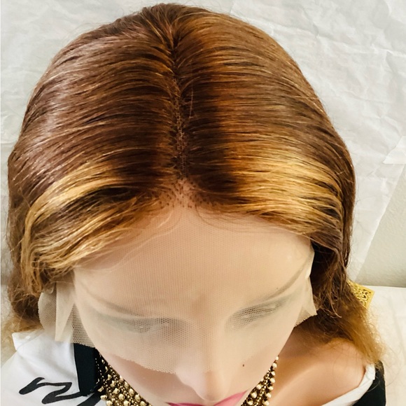 Two-Tone Wig Brazilian Remy 20inch Lace Frontal Human Hair 180Density - Picture 9 of 9